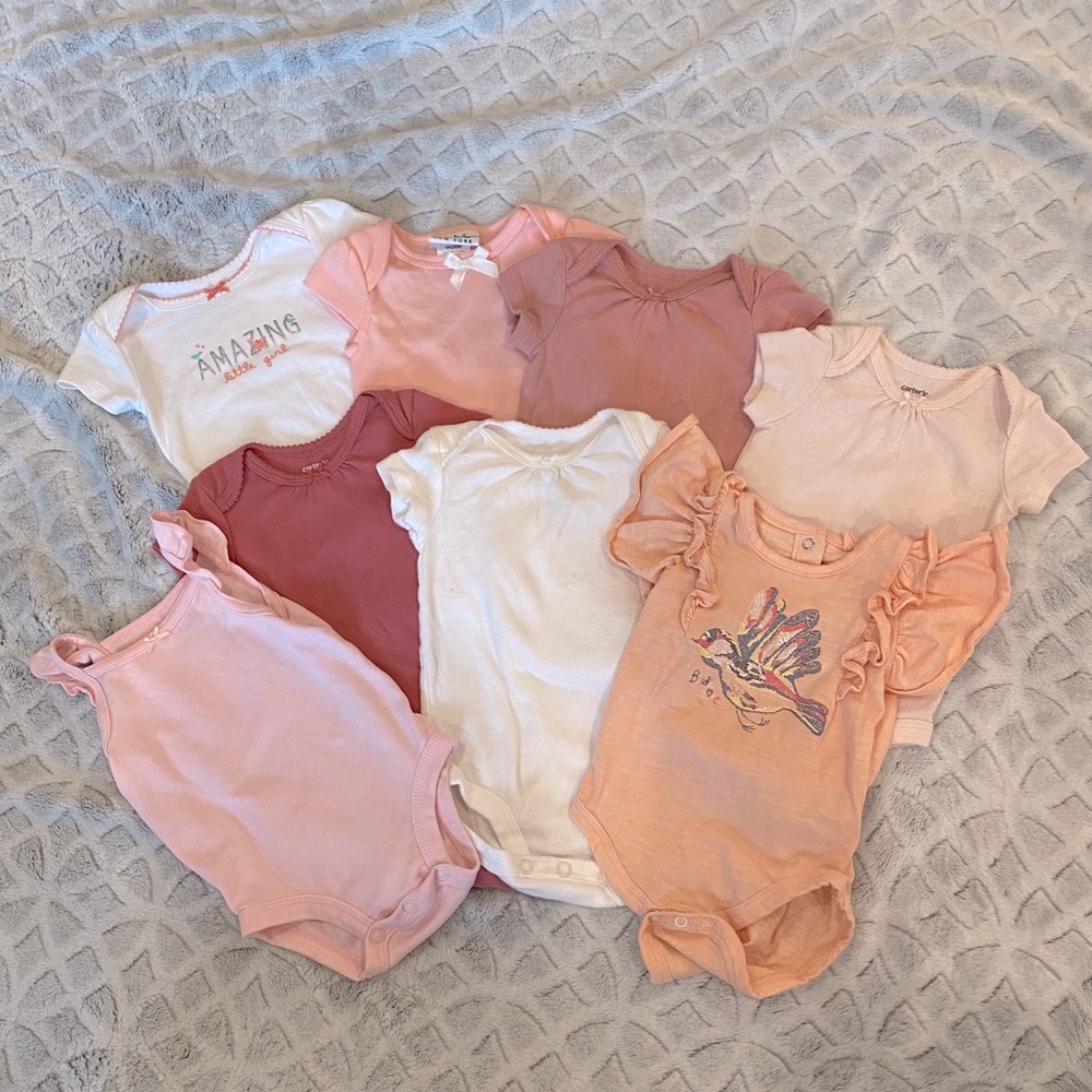 0-3 Month 7 item Onesie Bundle